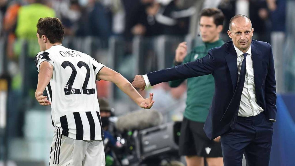 Allegri e Chiesa - foto ANSA - StadioNews.it