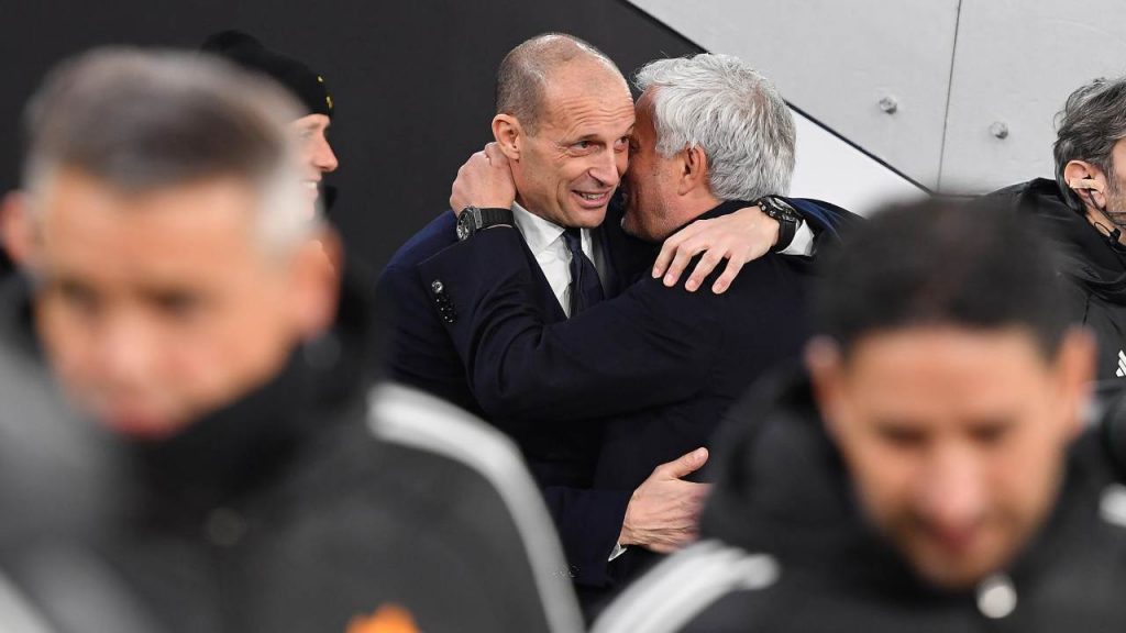 Allegri e Mourinho - foto ANSA - StadioNews.it