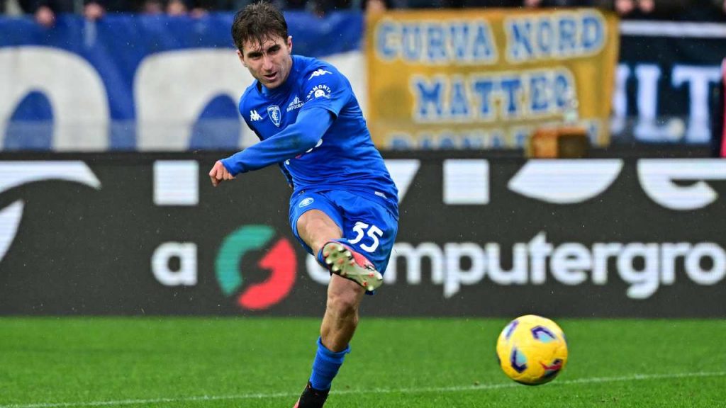 Tommaso Baldanzi con la maglia dell'Empoli - foto ANSA - StadioNews.it